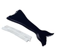 MERMAID Tucking Tape Tuck Yourself Self Adhesive Kit Pre-Cut Fit Transgender Invisible Briefs C-Shaped Panties Women (Black, 10 pcd)