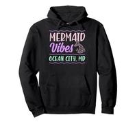 Mermaid Vibes Ocean City Maryland Mermaid Tail Bachelorette Pullover Hoodie