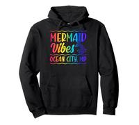 Mermaid Vibes Ocean City Maryland Mermaid Tail Bachelorette Pullover Hoodie