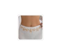 Mermaid Waist Chain Mermaid Costume Accessories Seashell Belt for Women Gold Starfish Jewelry Pearl Waist Chain Summer Beach, Middle, Non-Precious Metal, No Gemstone