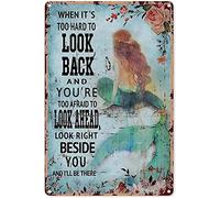 Mermaid When It'S Too Hard To Look Backwoman Cave Garage Ign Farm Country Full Vintage Decor Poster Wall Art Decor Metal Sign Poster 8X12 Inches