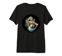 Mermaid with Sunglasses for a Chill Seaside Mood Premium T-Shirt