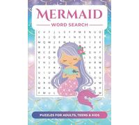 Mermaid Word Search Puzze Book: Word Searches with Easy to Read Print about Mermaids, Mermaid Princesses, Mermaid Life, and More | 6x9 inches, 110 ... Gift for Vacations, Holidays and Free Times