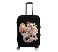 Mermaidess Sea Queen Travel Luggage Cover Washable Anti-Scratch Baggage Suitcase Protector S