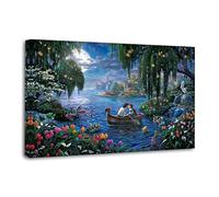 Mermaids Falling in Love Poster Decorative Painting Canvas Wall Posters And Art Picture Print Modern Family Bedroom Decor Posters 08x12inch(20x30cm)