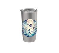 Mermaids Full Moon Magic Magic Moon Sea Beauty Stainless Steel Insulated Tumbler