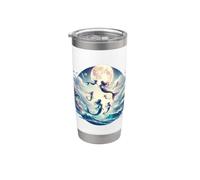 Mermaids Full Moon Magic Magic Moon Sea Beauty Stainless Steel Insulated Tumbler