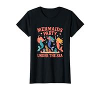 Mermaids Party Under The Sea Unicorn Fantasy Graphic T-Shirt