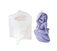 Mermaids Silicone Mold Human Girl Soap Resin Plaster Cake Chocolate Making Sleep Girl Statue Desktop Decor Silicone Molds