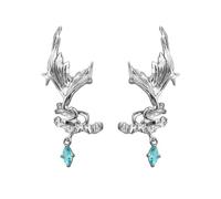 Mermaids Tail Ear Cuff Copper Unisex Clip on Ear Jewelry with Secure Fit Earrings Accessories for Men and Women Gender Neutral Copper Bone Clip