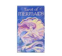 Mermaids Tarot Cards, Beginner Board Game, Stylish Fate Divination Kit, Convenient Spirit Accessory, Functional Fortune Tool, 4.13x2.48 inches for Collectors Beginners Board Game Spiritual Practice