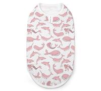 Mermaids With Narwhals Dog Shirts Pet Cats T-Shirts Sleeveless Tank Top Breathable Vest Tee Shirt For Small Puppy L