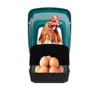 Mermajestic 4 Pack Chicken Nesting Boxes, Chicken Nesting Boxes Wall Mount, Chicken Laying Nest Box for Poultry Farm, Plastic Chicken Coop, 46.6 × 39 × 41.5cm
