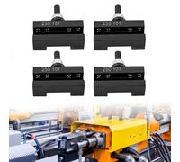 Mermajestic 4Pcs Turning and Facing Tool Holders, Portable Lathe Tool Holder CNC Turning Quick Holders Bracket High Carbon Steel for Mechanical Processing Manufacturing, High Precision, 250-101