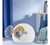 Mermajestic 600W Pet Dryer Machine, Portable Cat Dryer Box, Puppy Drying Machine, Adjustable Temperature 20-45°C, 360° Drying Pet Dryer with Screen Display and Door Lock for Cats and Small Dogs