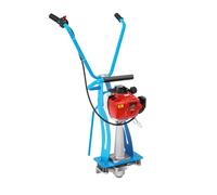 Mermajestic 900W 4 Stroke Concrete Power Vibrating Screed Gasoline Engine Floor Leveling Machine 35.8cc 0.65L/0.17gal Fuel Tank Adjustable Handle Emergency Stop Switch for Construction Sites