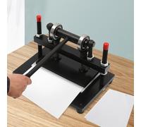 Mermajestic Adjustable Leather Cutting Machine,13.4 x 8.7 in Embossing Plate Manual Die Cutter, 0.6in Pressure Stroke Leather Embossing Machine, Dual Guide Shafts Die Cut Machine with Anti-slip Handle