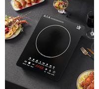 Mermajestic Induction Hob Single Induction Cooker, 8 Power Levels, 180 minutes timer, LCD display screen, Portable Induction Cooktop Hot Plate, Multiple Safety Protection, Sensor Touch Control