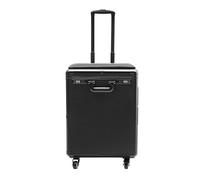 Mermajestic Portable Makeup Case Makeup Box, Rolling Makeup Case with 4 Universal Wheels and Combination Lock, Large Capacity 3-Drawer Beauty Organizer, for Makeup Artists, Hair Stylists