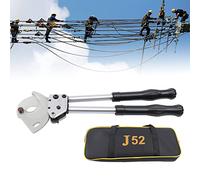 Mermajestic Ratchet Cable Wire Cutter with Carrying Bag, Spring Steel Cable Cutter, Ratcheting Wire Cutting Hand Tool Pliers, Complete Accessories, High Hardness Gear, Telescopic Handles (J52)