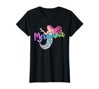 Mermama Mermom Funny Mom Mum Costume - Mermaid Mama T-Shirt