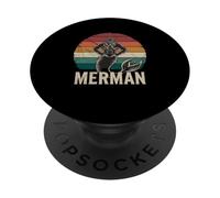 Merman Mythical Ocean Legend Art PopSockets Adhesive PopGrip