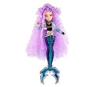 Mermaze Mermaidz - RIVIERA - Collectible Mermaid Model Doll with 1 Colour Changing Tail, Curly Purple Hair, Outfits & Accessories & Is Articulated to Pose - Ages 4+