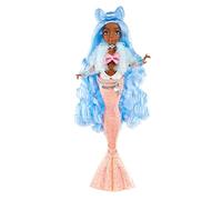 Mermaze Mermaidz - SHELLNELLE - Collectible mermaid mannequin doll with 1 colour changing tail, blue hair, outfits & accessories & is articulated to pose - 4 years +