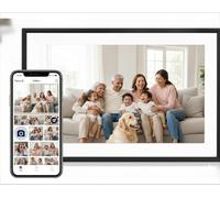 MEROCOLE 10.1" WiFi Digital Picture Frame with 32GB Storage, FRAMEO App, 1280×800 HD Touchscreen, Supports USB & SD Card, Auto-Rotate, Video & Photo Sharing, Meaningful Gift for Parents & Grandparents