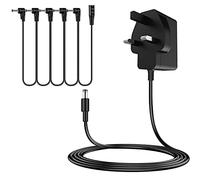 MEROM 9V Pedal Power Adapter Guitar Effects Supply with 5 Way Daisy Chain Cables Charger Compatible with Boss Behringer Digitech MXR Ibanez Zoom EBS Guyatone BIYANG