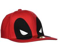 Meroncourt Unisex Marvel Comics Deadpool Big Face Snapback Baseball Cap, One Size, Red/Black (Sb097581Dea) Baseball Cap, Red, One Size