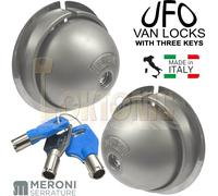 Meroni ME8080 UFO Van Door Locks Pair Same Key KA Gates Sheds Glass Doors