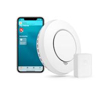 Meross Interlinked WiFi Smoke Alarm, Smoke Detector with Hub, Low Battery Alert Silence Button, Wireless Smoke Alarms for Home, Replaceable Battery, Apple HomeKit, SmartThings Supported, 2.4GHz Only