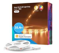 meross Led Strip Light 5M LED Light Strip Compatible with Apple HomeKit Siri Alexa Voice Control and Remote Control, RGBWW Color Changing Led Strips for Home, Bedroom, Gaming Room