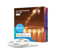 Meross Led Strip Light 5M LED Light Strip Compatible with Apple HomeKit Siri Alexa Voice Control and Remote Control, RGB Color Changing Led Strips for Home, Bedroom