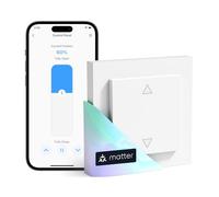 Meross Matte WiFi Roller Shutter Switch Smart (Neutral Cable Required), Compatible with Apple HomeKit, Alexa, Google Home and Home Assistant, Smart Home Roller Shutter Control for Blinds