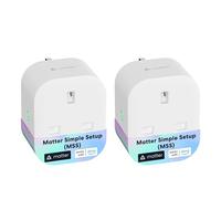 Meross Matter Smart Plug with Energy Monitoring, Mini WiFi Plug with Matter Simple Setup(MSS) Feature, Works with Apple HomeKit, Alexa, Google Home, SmartThings, Remote Voice Control, 13A, 2 Packs