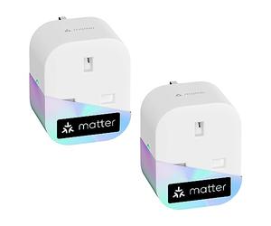Meross MSS315 Matter Smart Plug Mini with Energy Monitoring 2-Pack