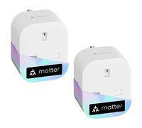 Meross MSS315 Matter Smart Plug Mini with Energy Monitoring 2-Pack | Works with Apple HomeKit, Alexa, Google Home, Home Assistant, SmartThings, WiFi Plug with Voice Remote Control, 13A, White