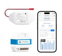 Meross Smart Garage Door Opener + Matter WiFi Smart Light Switch with Energy Monitoring - Voice & App Control, Works with Alexa, HomeKit & Google Home