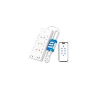 Meross Smart Power Strip, 6 Outlets + 4 USB Ports Smart Extension Lead, Compatible with Apple HomeKit, SmartThings, Amazon Alexa, Google Home, Voice/R
