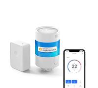 Meross Smart Radiator Thermostat with Starter Kit, Smart Heating Control, Easy DIY Installation, Compatible with Apple HomeKit, Alexa, Google Home, SmartThings, M30 x 1.5 mm, 6 Adapters, Included Hub