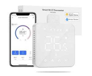 Meross Smart Thermostat Gas Boiler Wi-Fi Heating Room Heating/Cooling Smart Wall Thermostat for Siri, Google Voice Error, Remote Control