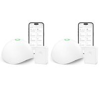 meross Smart Water Detector with Hub, Smart Water Alarm with App Alert, Water Leak Detector Replaceable Batteries, Wireless Flood Sensor, Interlinked, Apple HomeKit Supported, IP67 (Pack of 2)