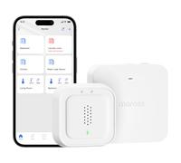 Meross Smart Water Detector with Hub | Water Leak Sensor WLAN 0.3 mm Detection | Up to 100 dB Sensor & App & Hub Alarm | Smart Water Alarm Detector for Kitchen, Bathroom, Basement | Battery for 3