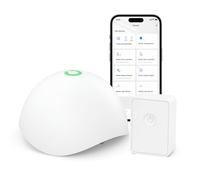meross Water Leak Detector, Smart Water Alarm with Hub, App Alert, Replaceable Batteries, Wireless Flood Sensor, Interlinked, Apple HomeKit Supported, IP67, for Kitchen Bathroom Basement Garage