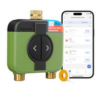 Meross WiFi Irrigation Programmer 2 Outputs MST200 | Hub MSH450/MSH400 Required | Automatic Irrigation & Rain Delay | Water Meter and Outdoor Remote Control | Compatible with HomeKit, Alexa and Google
