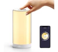 meross WiFi Lamp, Smart Lamp Bedside, Support Apple HomeKit Alexa Google Assistant SmartThings, RGBWW Touch Lamp Dimmable Multicolour Voice Remote App Control (2.4GHz Only)