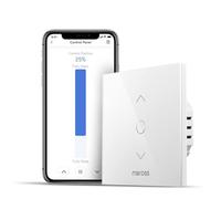 Meross WiFi Roller Shutter Switch (NEUTRAL WIRE REQUIRED), Window Curtain Touch Switch Compatible with Alexa, Google Home and SmartThing [Energy Class A+++]