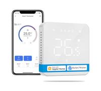 Meross WiFi Smart Thermostat for Boilers, Wall Heating Thermostat for Gas/Water Boilers, Compatible with Apple HomeKit, Alexa, Google Assistant, LED Digital Touch Screen
